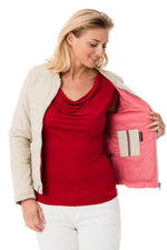 Women's jacket GOODIE LIGHT BEIGE 514 - Image n°4