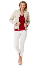 Women's jacket GOODIE LIGHT BEIGE 514 - Image n°2