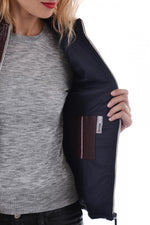 Oakwood women's burgundy sheepskin leather jacket - Image n°5