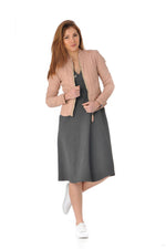 Nude round neck leather - Image n°2