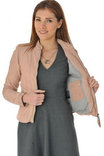 Nude round neck leather - Image n°6