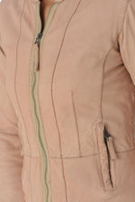 Nude round neck leather - Image n°7