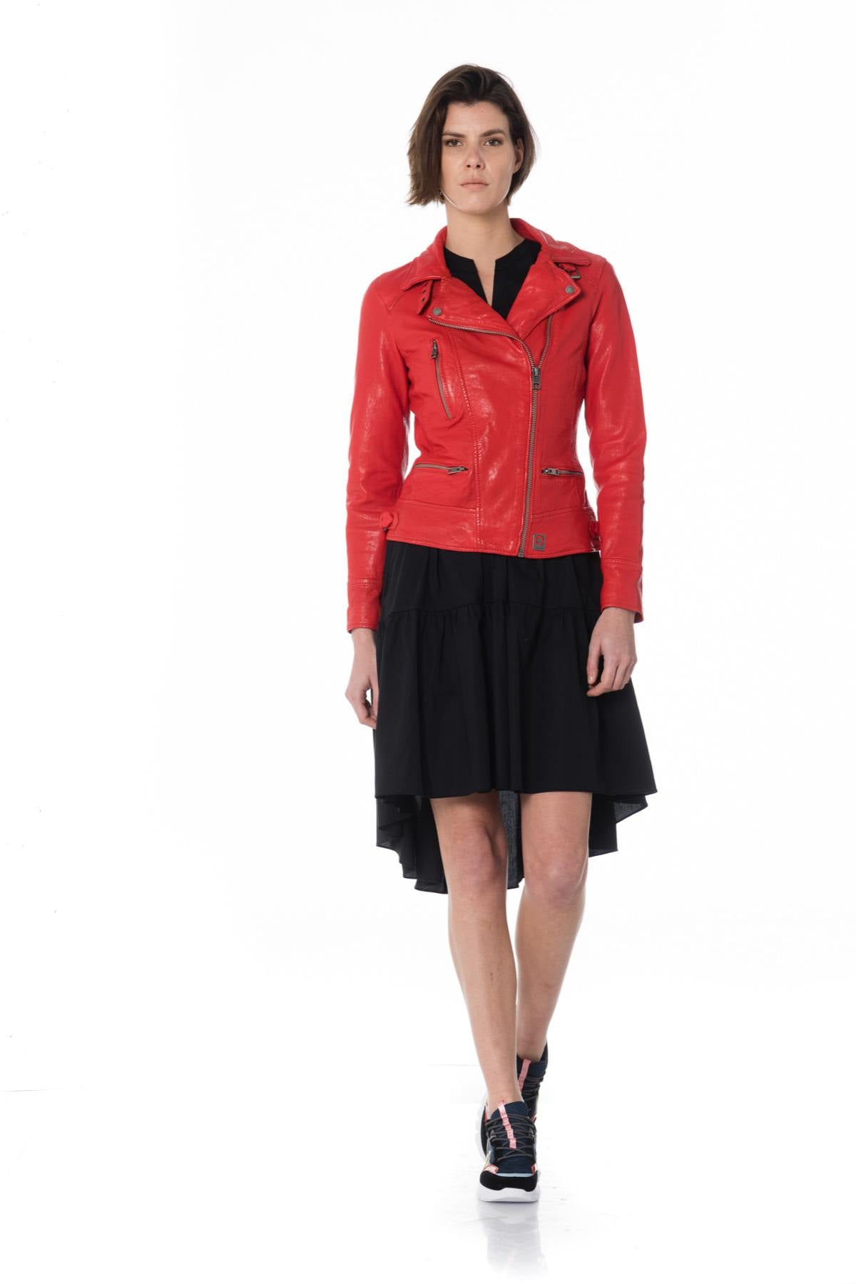 Women's Jacket Oakwood VIDEO ROUGE FONCE 539 - Hide-Jack.com– Leather ...