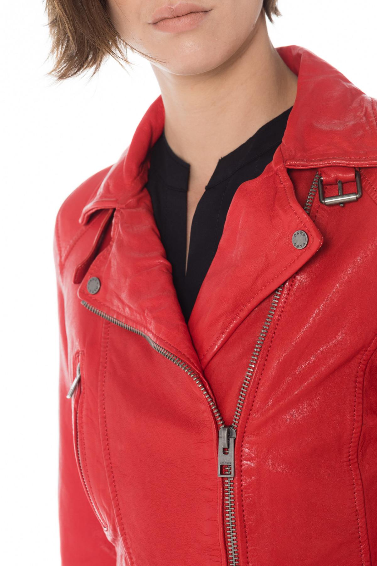 Women's Jacket Oakwood VIDEO ROUGE FONCE 539 - Hide-Jack.com– Leather ...