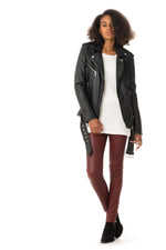 Oversized sheepskin leather perfecto - Image n°4