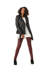 Oversized sheepskin leather perfecto - Image n°2