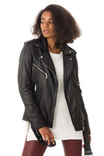 Oversized sheepskin leather perfecto - Image n°5