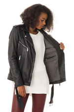 Oversized sheepskin leather perfecto - Image n°6