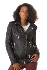 Oversized sheepskin leather perfecto - Image n°3