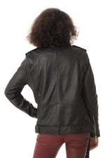 Oversized sheepskin leather perfecto - Image n°7