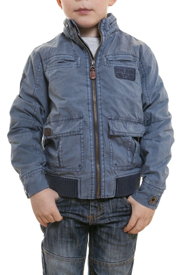 Pepe Jeans children's blue textile jacket - Image n°1