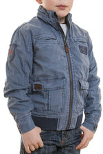 Pepe Jeans children's blue textile jacket - Image n°2