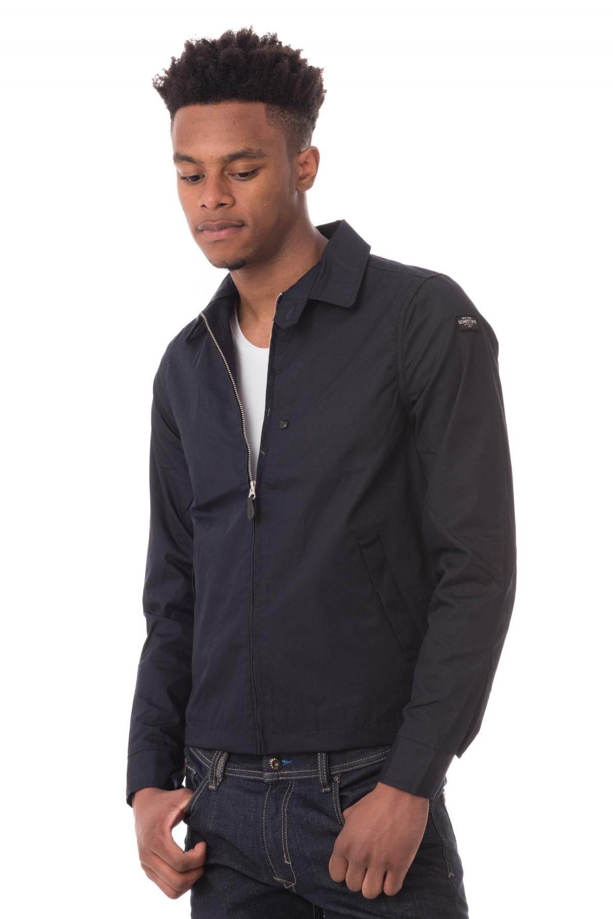  Schott polyester shirt collar jacket - Image n°1