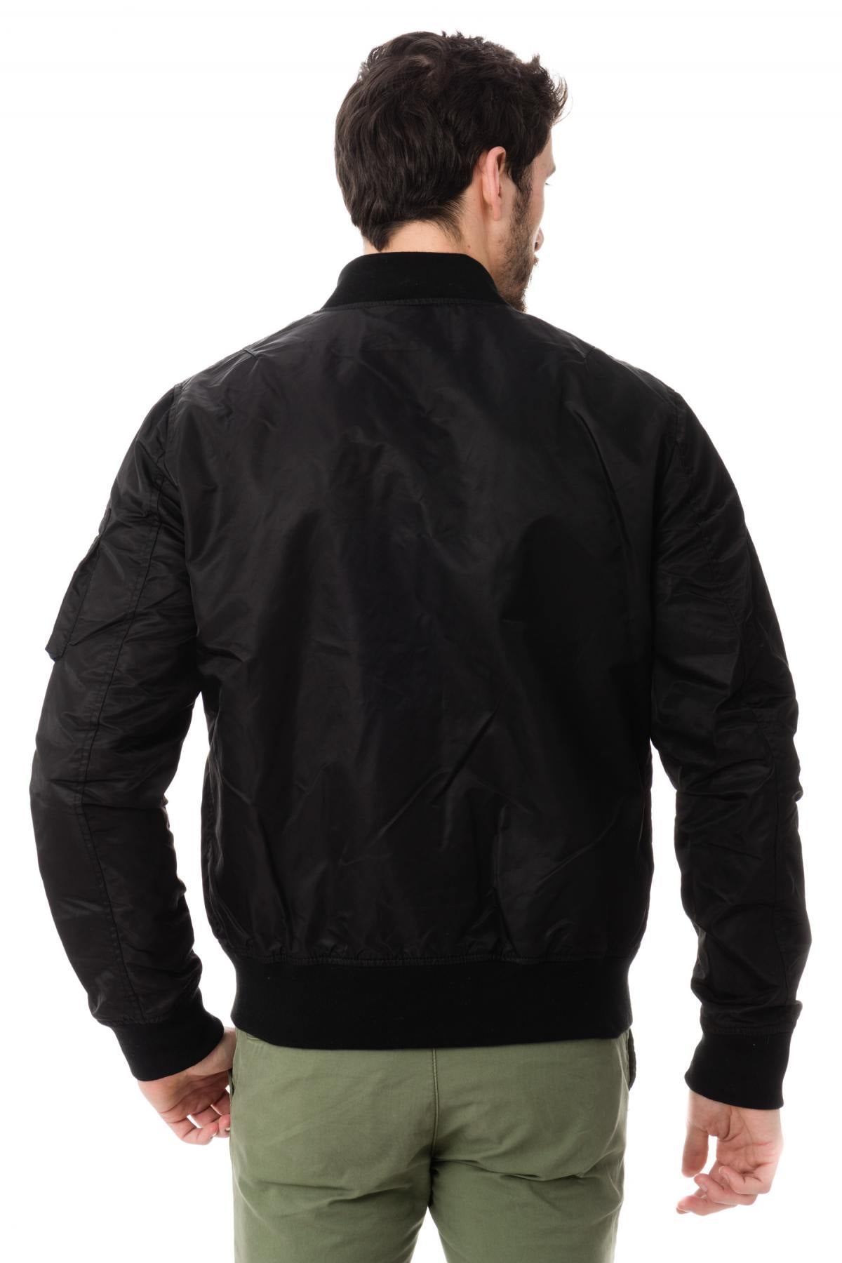 Schott men's light bomber jacket black - Image n°6