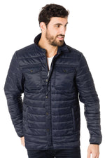 Schott men's navy blue down jacket - Image n°3