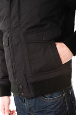 Schott pilot in black polyester - Image n°6