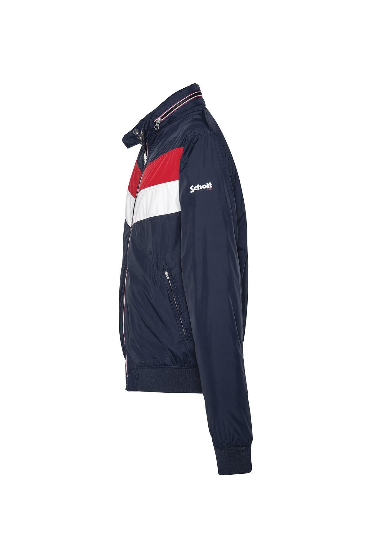 Tricolor windbreaker jacket for men - Image n°5