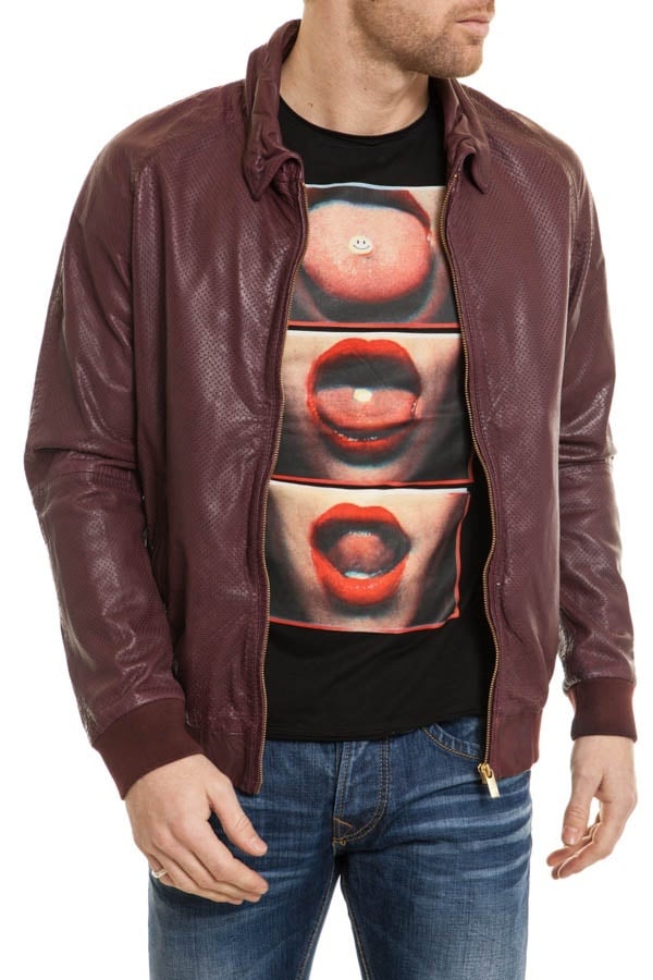 Scotch and Soda Men's Lambskin Jacket Plum - Image n°2