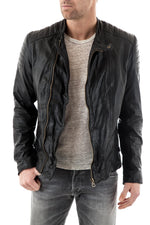 Scotch and Soda Black Leather Jacket for Men - Image n°3