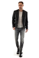 Scotch and Soda Black Leather Jacket for Men - Image n°2