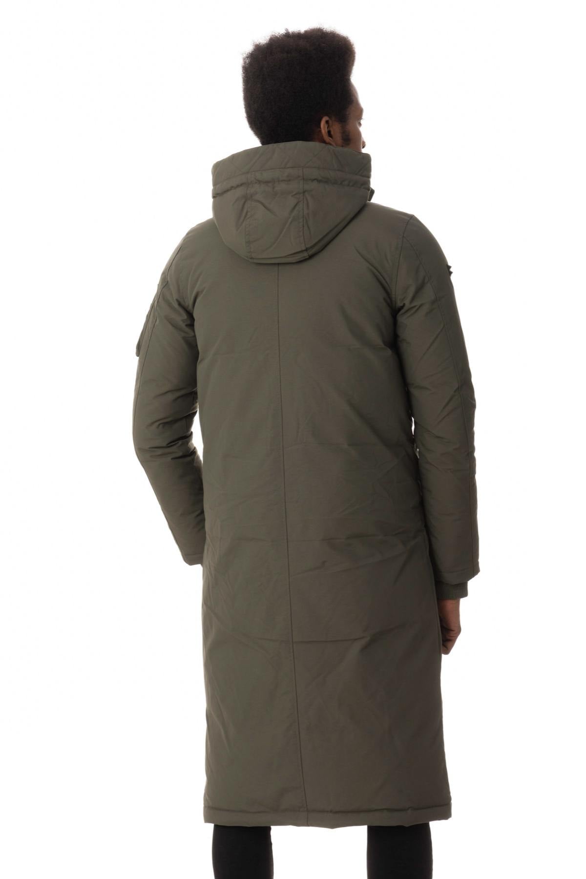 Men's long khaki parka - Image n°6