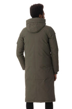 Men's long khaki parka - Image n°6