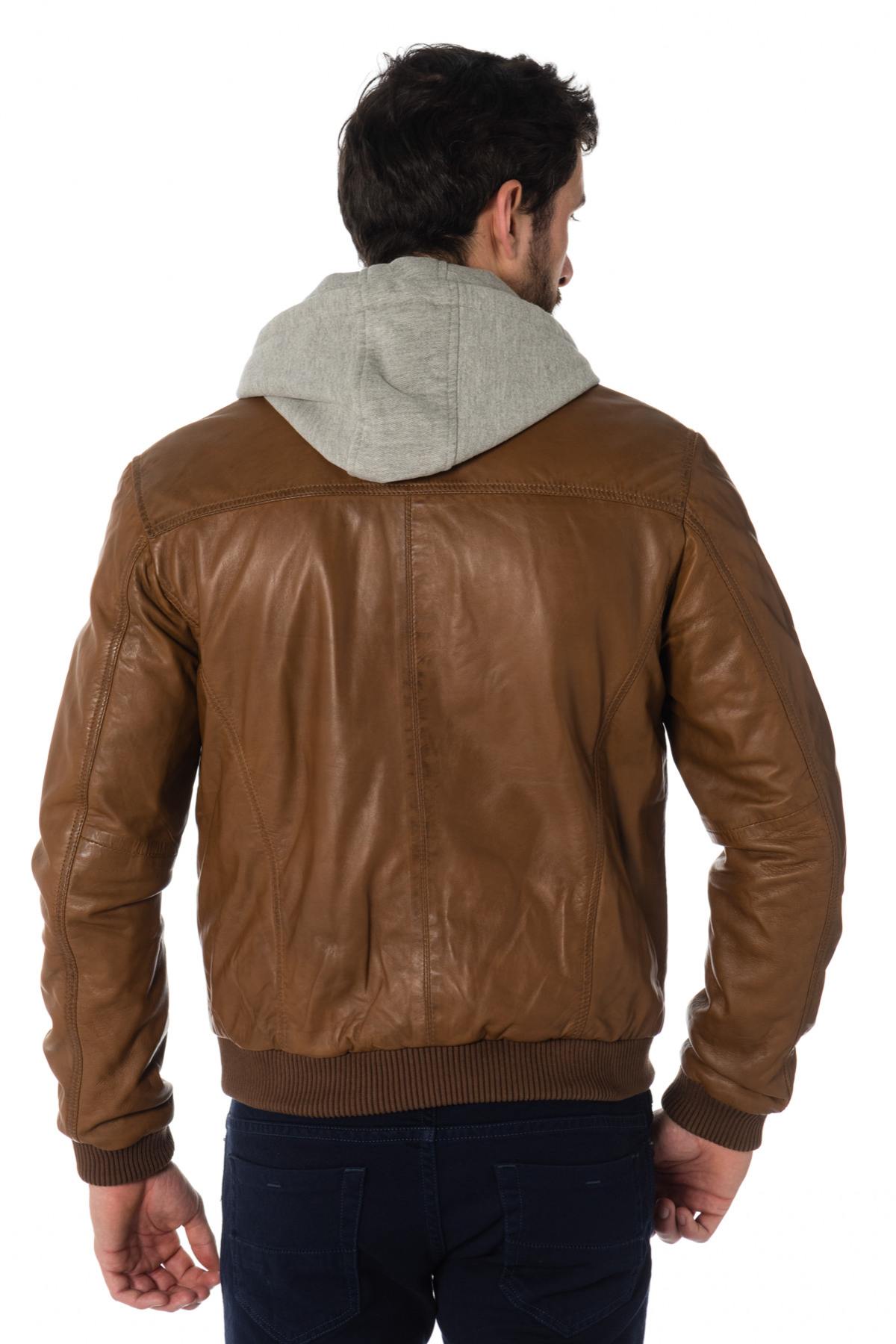Serge Pariente hooded sheepskin leather jacket - Image n°5