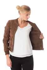 Nubuck-effect leather jacket - Image n°5