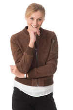 Nubuck-effect leather jacket - Image n°4