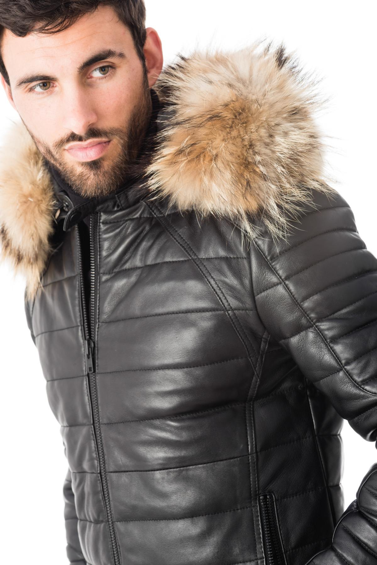  Sheepskin down jacket with fur - Image n°6
