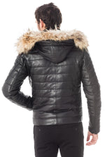  Sheepskin down jacket with fur - Image n°5