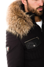 Ventiuno down jacket for men with natural fur - Image n°7