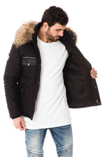 Ventiuno down jacket for men with natural fur - Image n°5