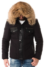 Ventiuno down jacket for men with natural fur - Image n°4