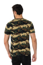 Von Dutch men's camouflage T-shirt - Image n°3