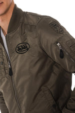 Von Dutch men's khaki bomber jacket - Image n°5