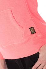 Women's pink hooded sweater - Image n°6