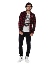 Von Dutch men's red check shirt - Image n°2