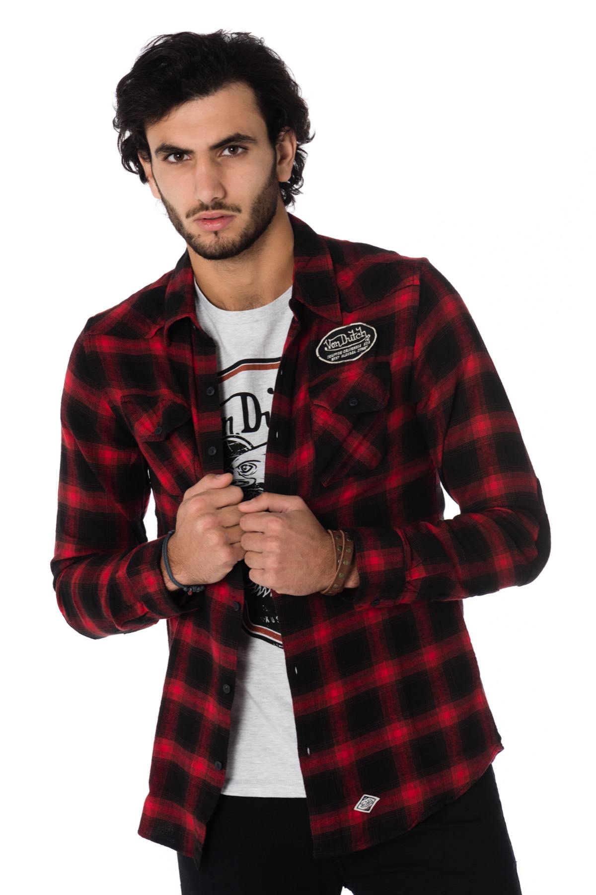 Von Dutch men's red check shirt - Image n°3