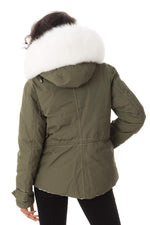 Reversible khaki/white jacket Flo&Clo - Image n°10