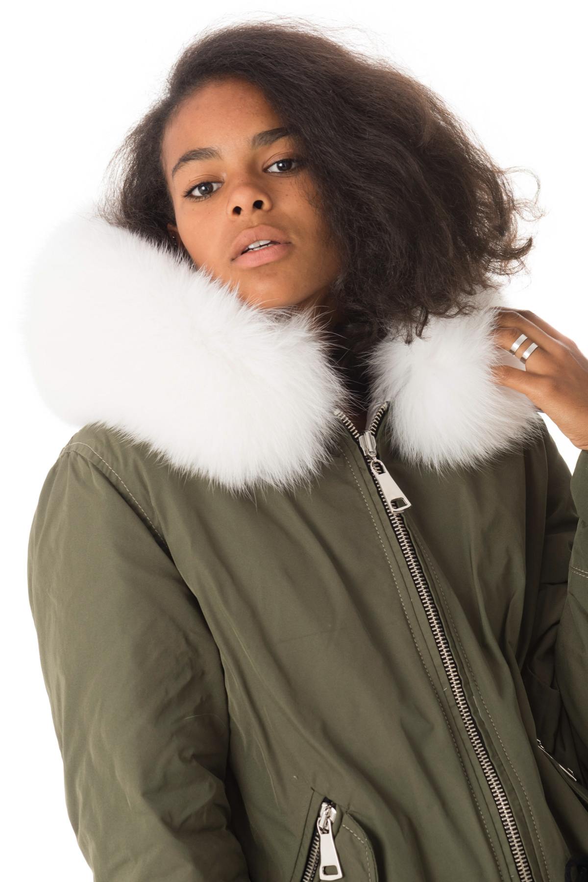 Reversible khaki/white jacket Flo&Clo - Image n°12
