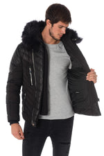 Horspist men's black down jacket - Image n°9