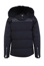 Horspist men's black down jacket with black collar - Image n°10