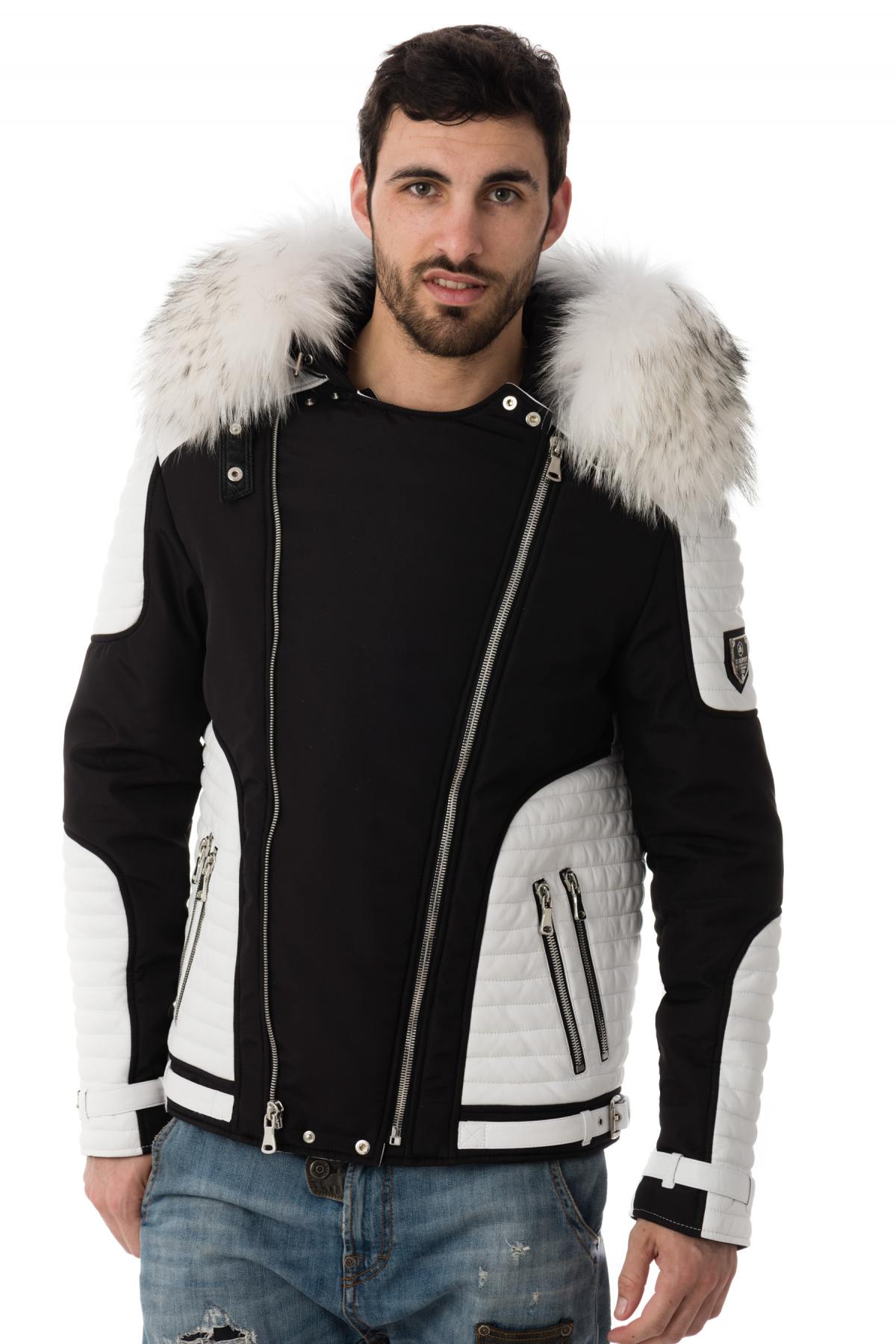 Horspist men's bi-material down jacket - Image n°5