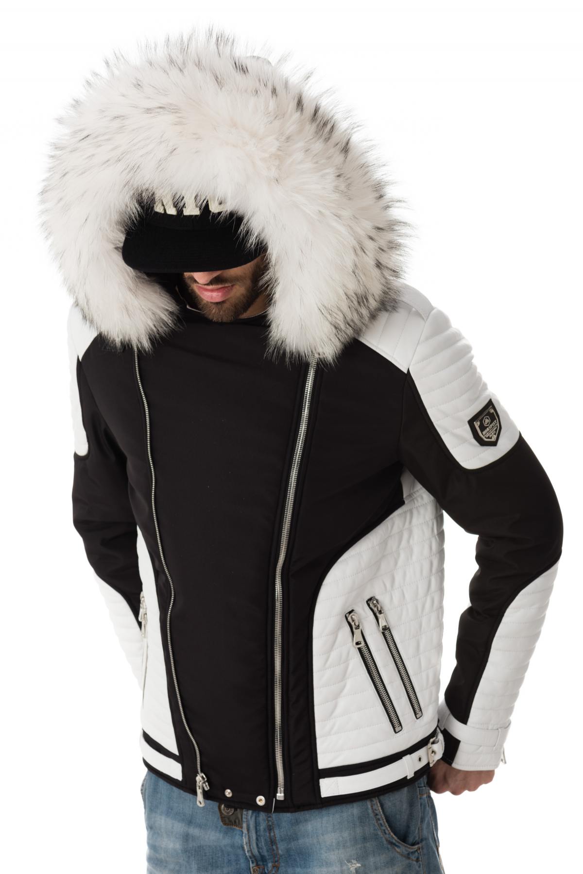 Horspist men's bi-material down jacket - Image n°3