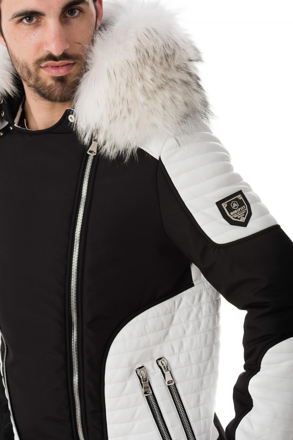 Horspist men's bi-material down jacket - Image n°8