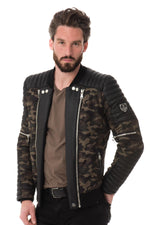Camouflage print bomber jacket - Image n°1