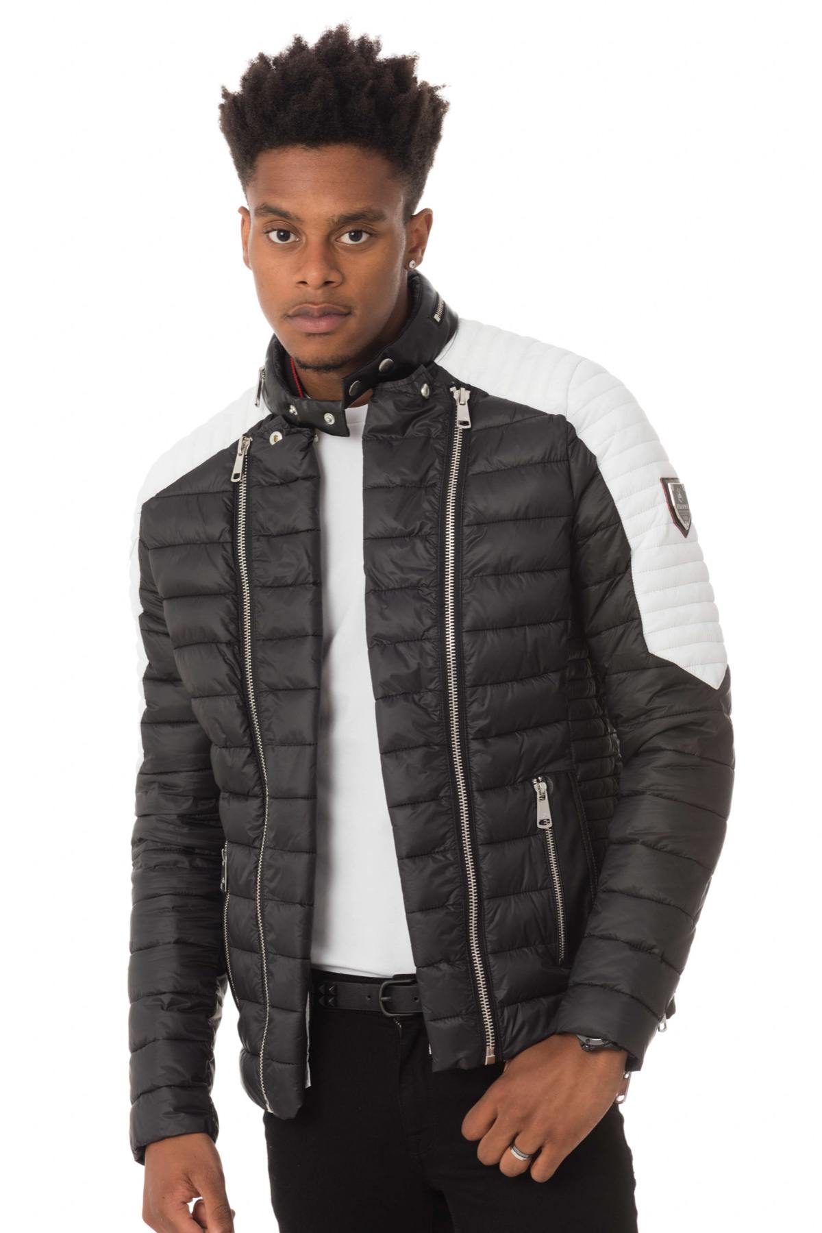 Black and white mid-season jacket - Image n°5