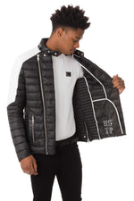 Black and white mid-season jacket - Image n°6