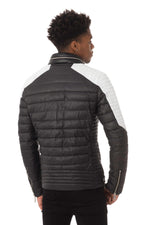 Black and white mid-season jacket - Image n°7